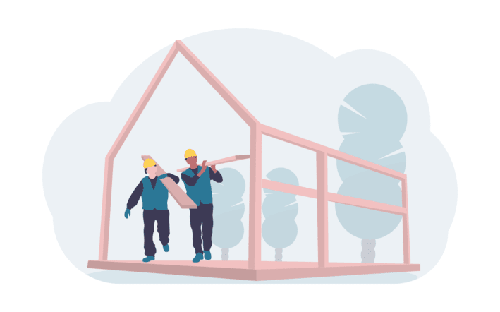 imagen de personas construyendo